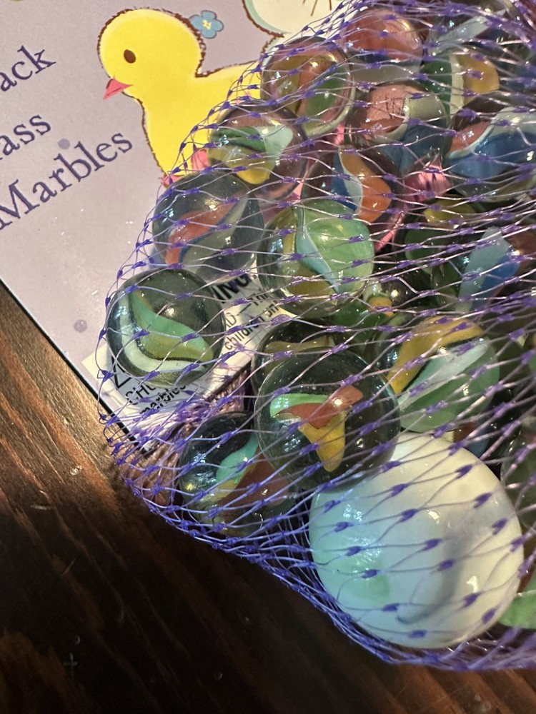 NEW OLD STOCK 40 RAINBOW MARBLES