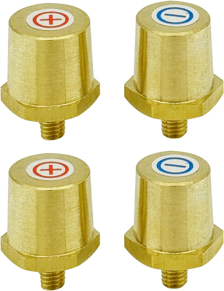 M6 Thread Male Brass Battery Charging Post Terminals M6 Battery Post Adapter ...
