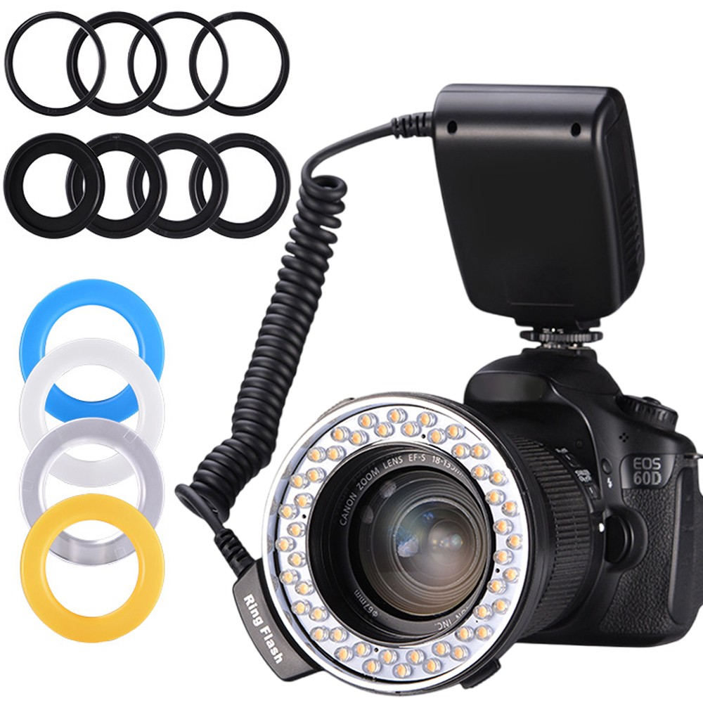 New Macro LED Ring Flash Light RF 550D For DSLR Cameras