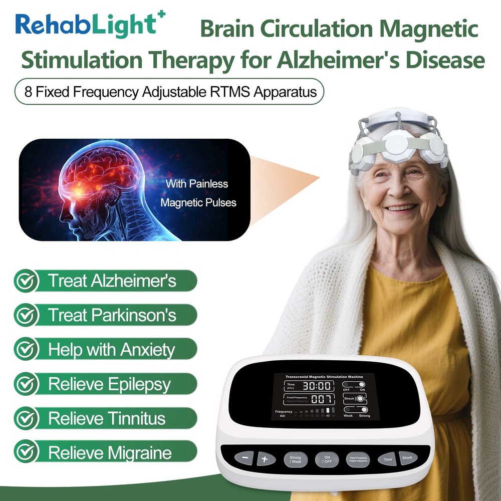 Portable rTMS Brain Stimulation System with Vibration Function for Focus Support