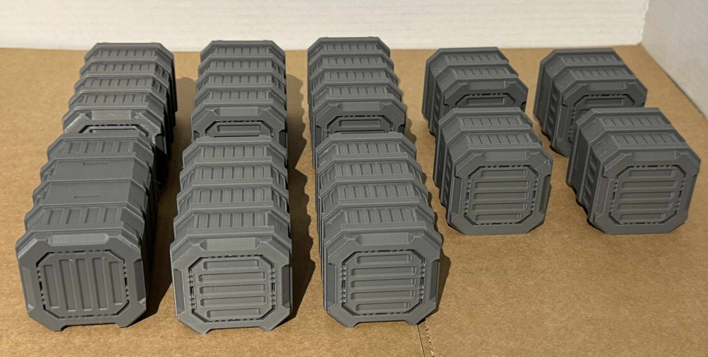 Gothic/Sci-Fi Shipping Containers x10 Terrain Scenery Tabletop/Warhammer 40k