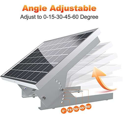 Solar Panel Mount - 13.8in Stand, Angle Adjustable (0-60 Mount Bracket