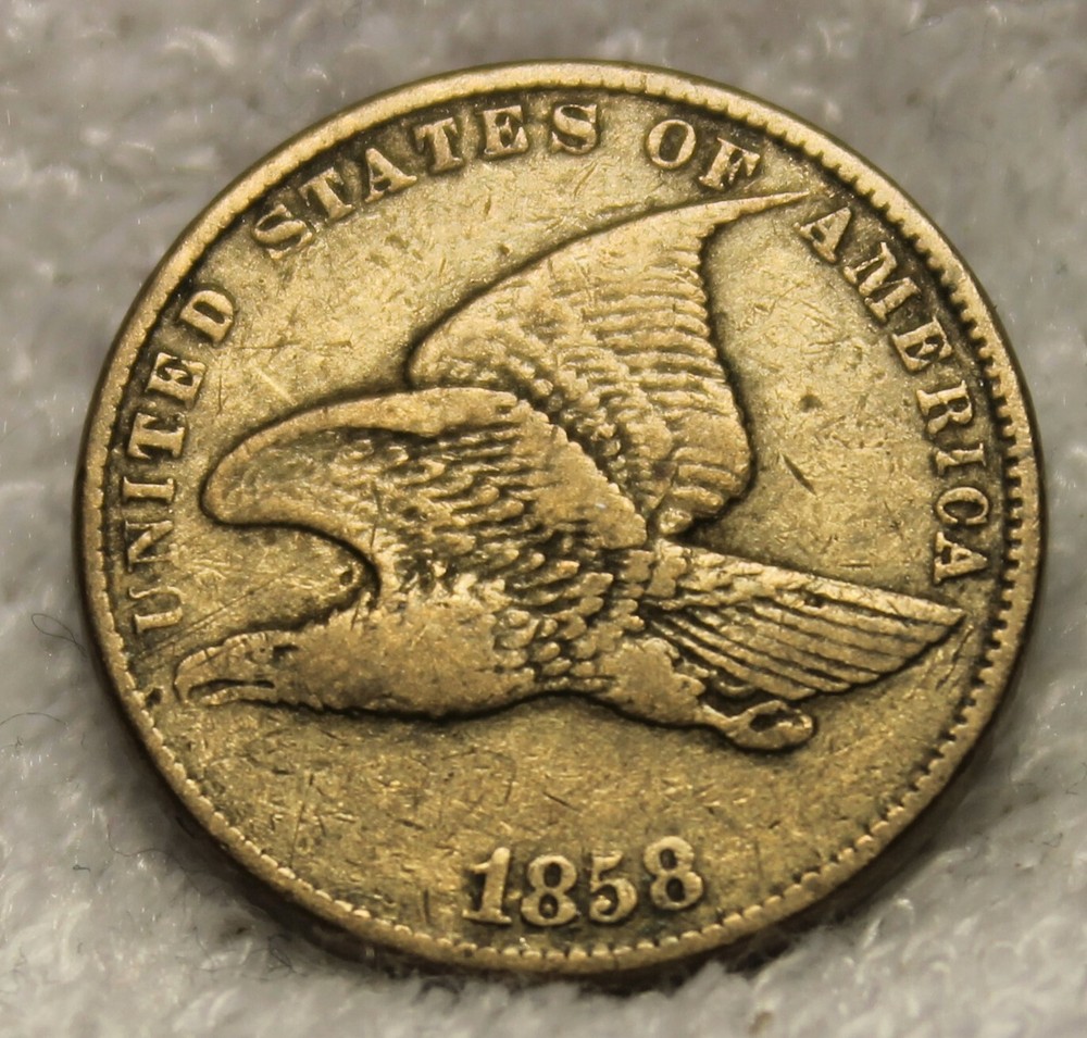 1858 flying eagle small letters