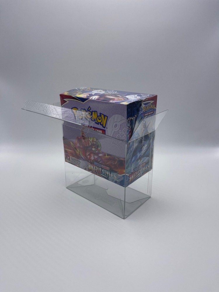 5 Pack SCRATCH & UV RESISTANT 0.50mm Thick Box Protector For Pokemon Booster Box