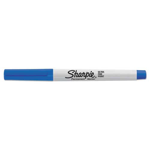 Sharpie 37003 Permanent Marker Ultra-Fine Blue Ink