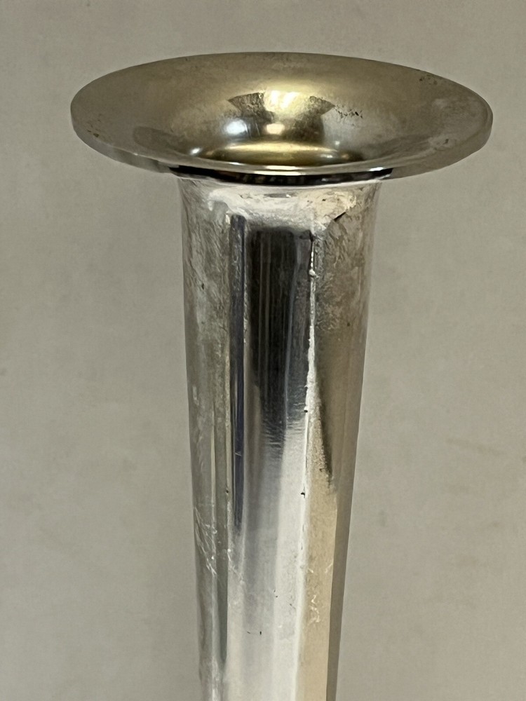 Leonard Silverplate Candlestick Made in Italy 7.25”