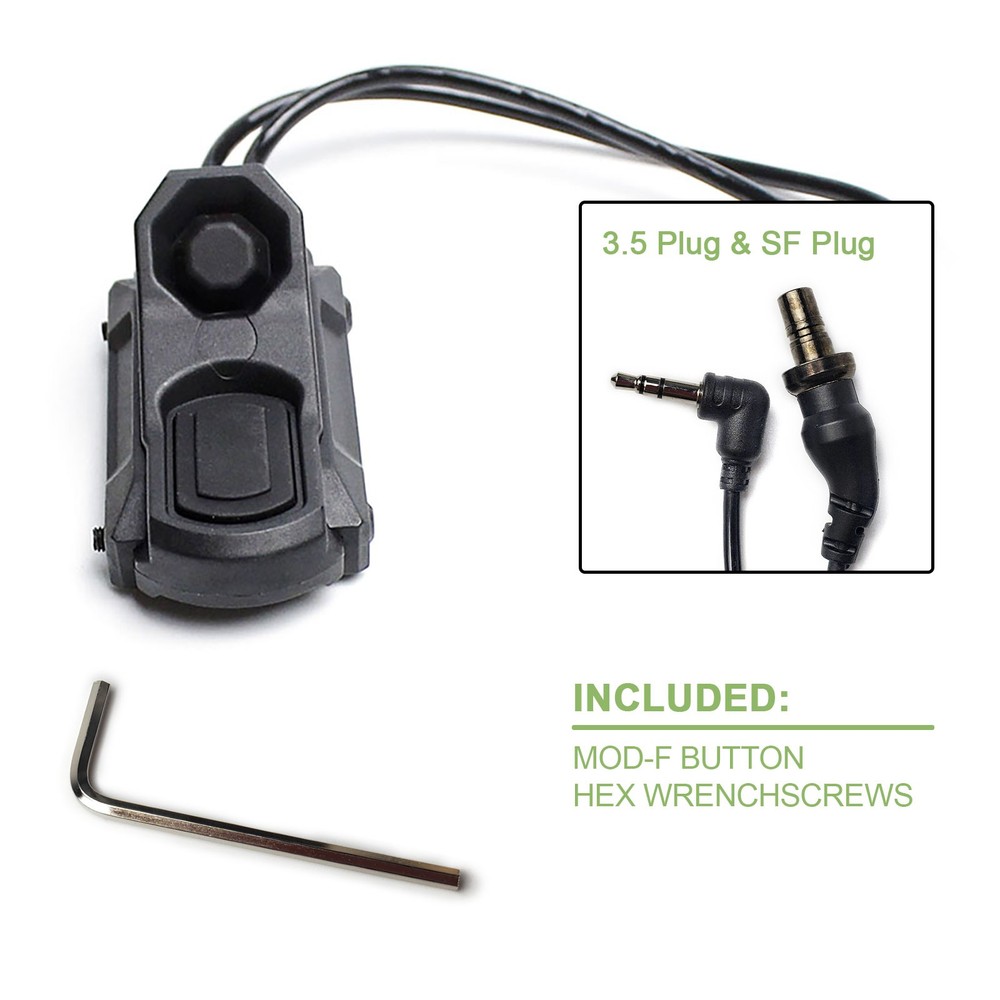 500 Lumen Mini Weaponlight M300C LED Flashlight + 3.5mm Tactical Remote Switch