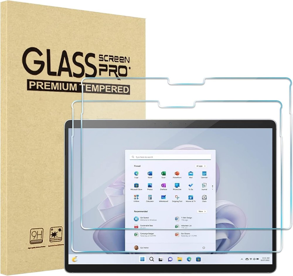 ProCase 2 Pack Screen Protector for Surface Pro 11/10/9 13 inch; Clear
