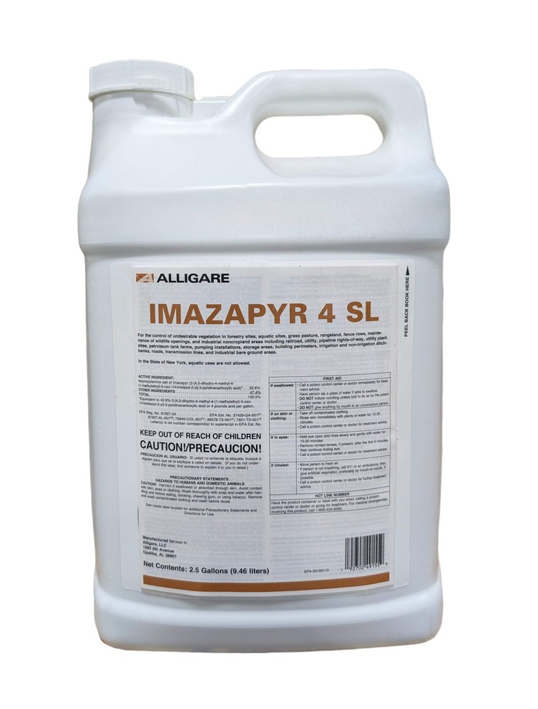 Imazapyr 4SL Herbicide jug (2.5 gal)