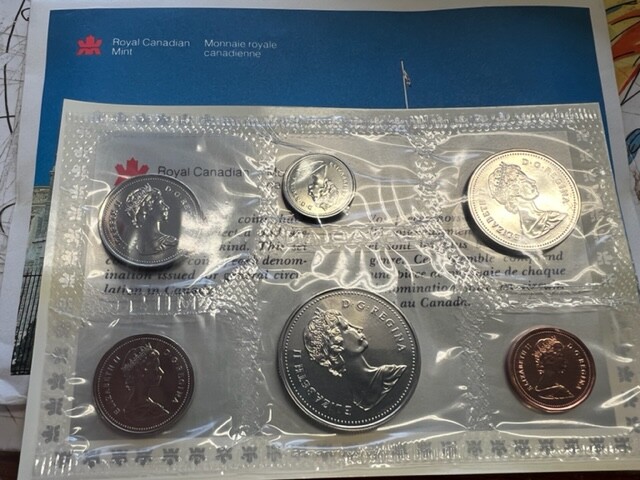 Canada 1987 PL Proof-like Uncirculated Coin Set W/ COA ENVELOPE