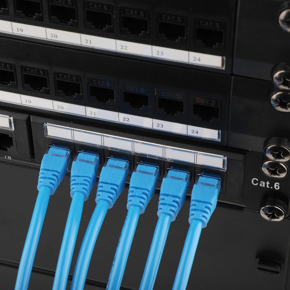 24 port 1U 19inch CAT6 Universal Patch Panel Rack Mountable