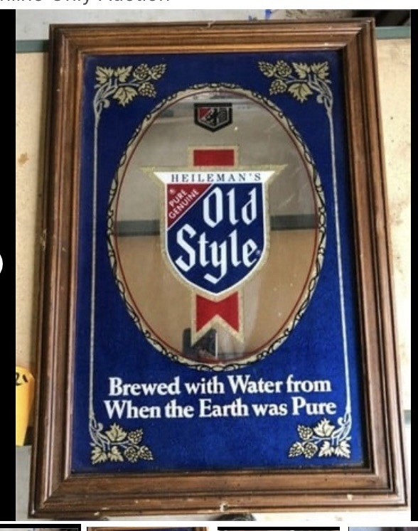 Vintage OLD STYLE BREWERY BAR ART FRAMED
