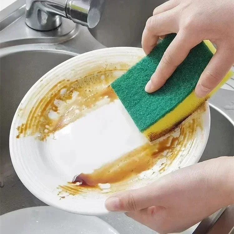 10 pack Highly absorbent double-sided sponge magic cleaning pot rust sponge