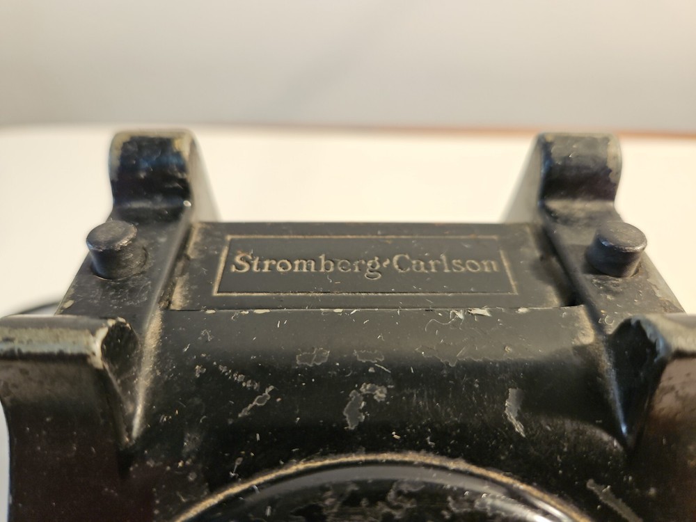 Vintage Phone Stromberg Carlson No Dial Black Bakelite Intercom UNTESTED Parts