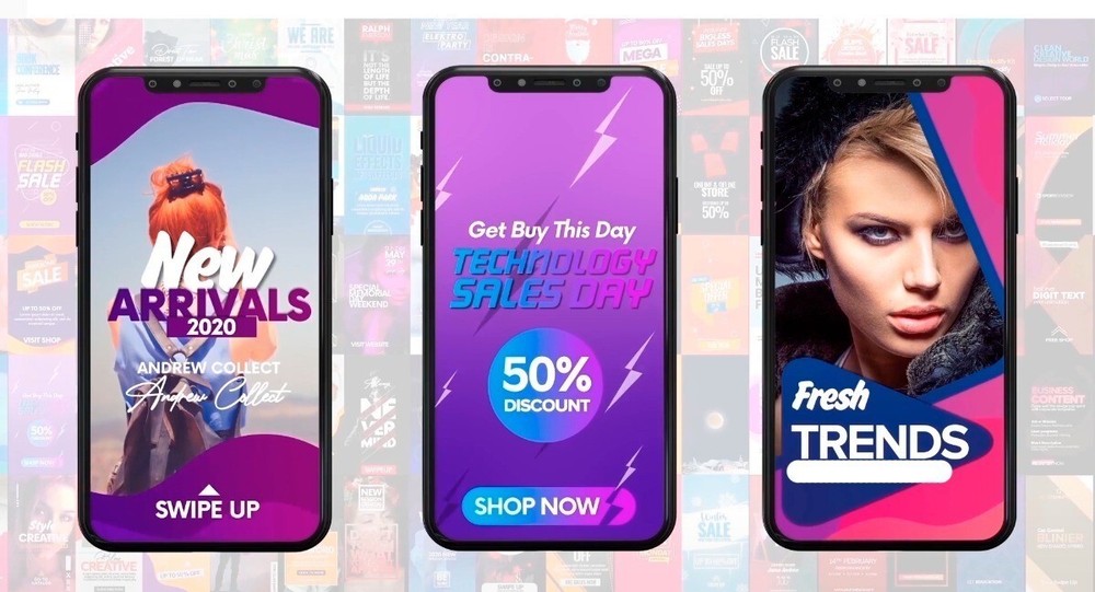 3000 Instagram Stories Templates After Effects Animated