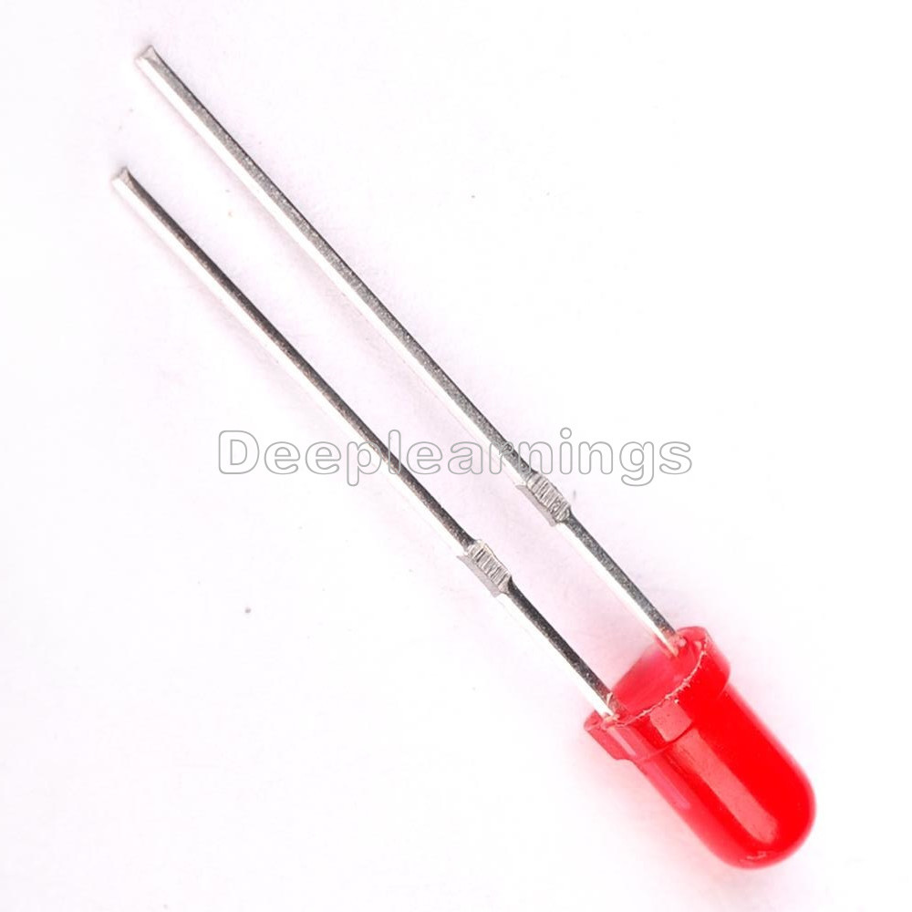500Pcs Diffused LED 3MM RED COLOR RED LIGHT Super Bright