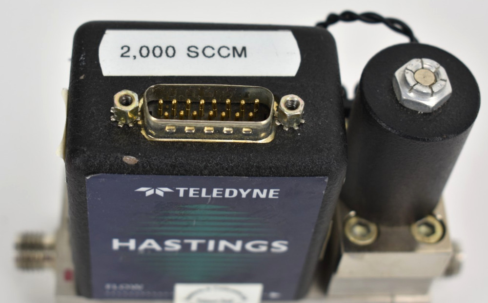 Teledyne Hastings HFC-302 Mass Flow Controller: Range: 2000 SCCM/AR - Gas: AR