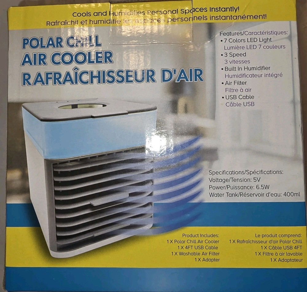 Portable Chill AIR Conditioner New Open Box Pre-Tested