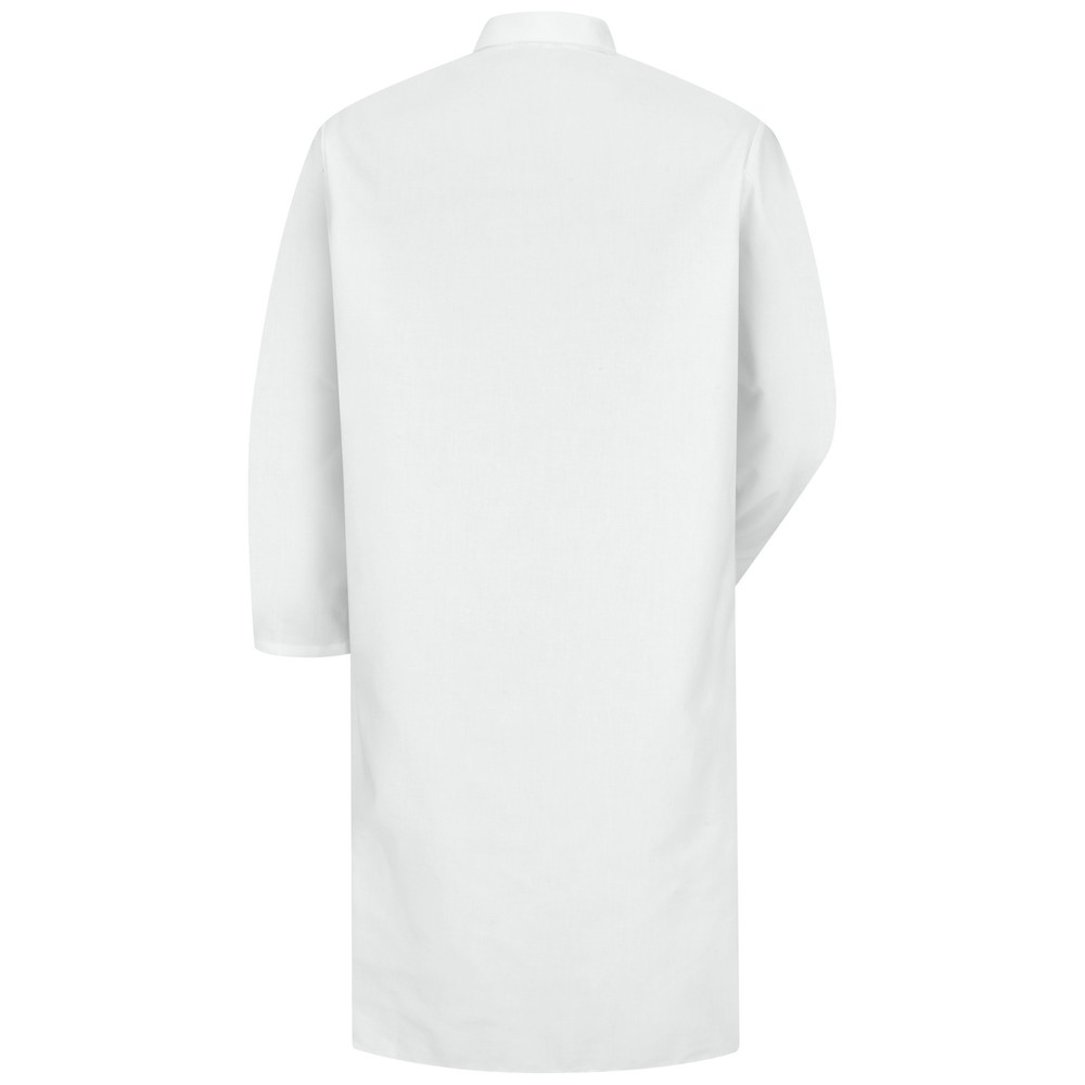 Red Kap Gripper-Front Spun Polyester Butcher Coat with Interior Pocket