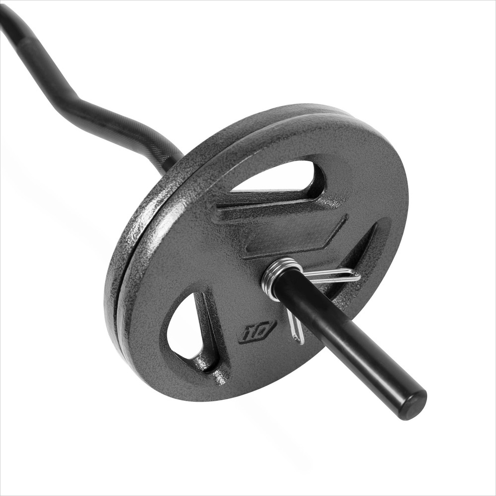 Barbell Standard 1” Curl Bar and Dumbbell Handle Set