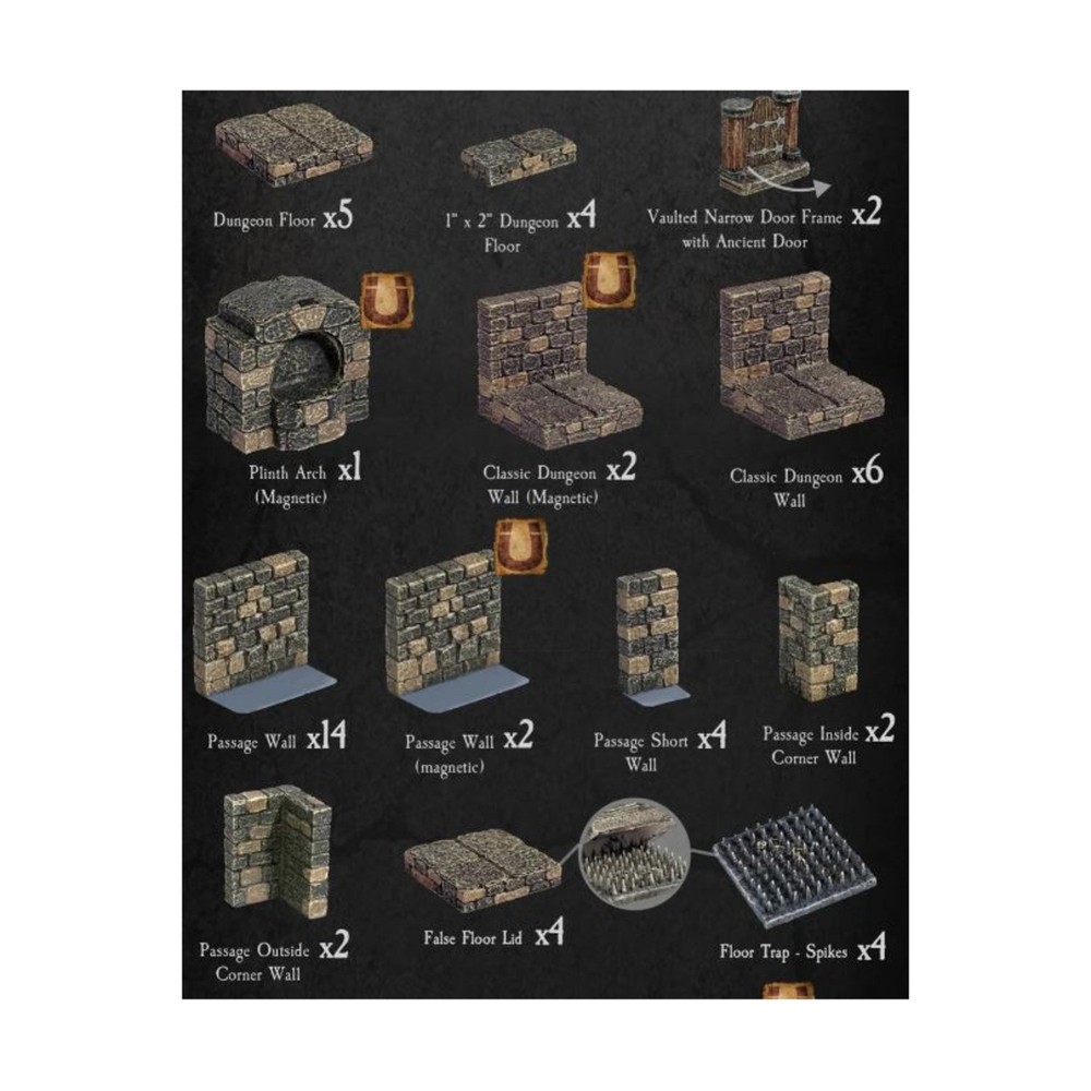 Dwarven Forge Dwarvenite Painted Gauntlet - Encounter 05 VG/Mint