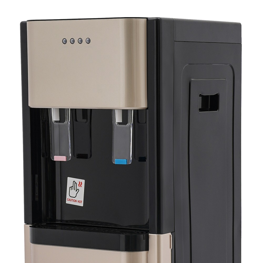 Bottom Load Hot/Cold Water Dispenser Cooler 5 Gallon Home/Office Stainless Steel