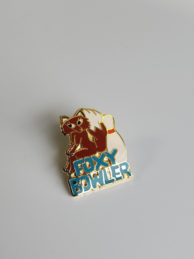 Foxy Bowler Lapel Pin