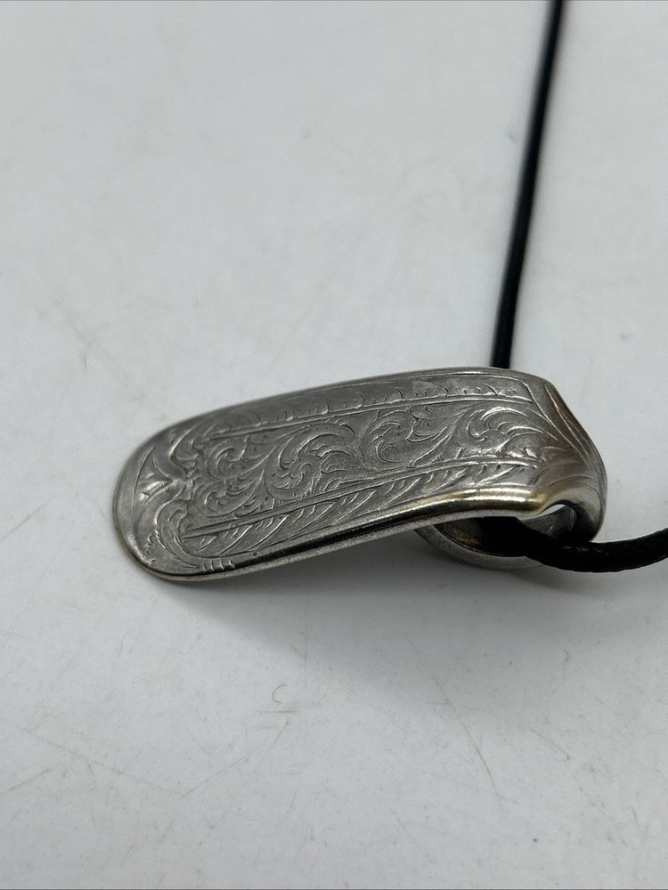 Vintage WP Fork Handle Pendant Silver Plated Hallmark Handmade Upcycled Gift