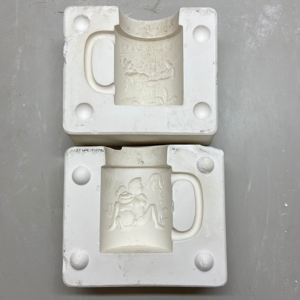 Ceramic Slip Casting Mold Woman & Monkey Mug #5006