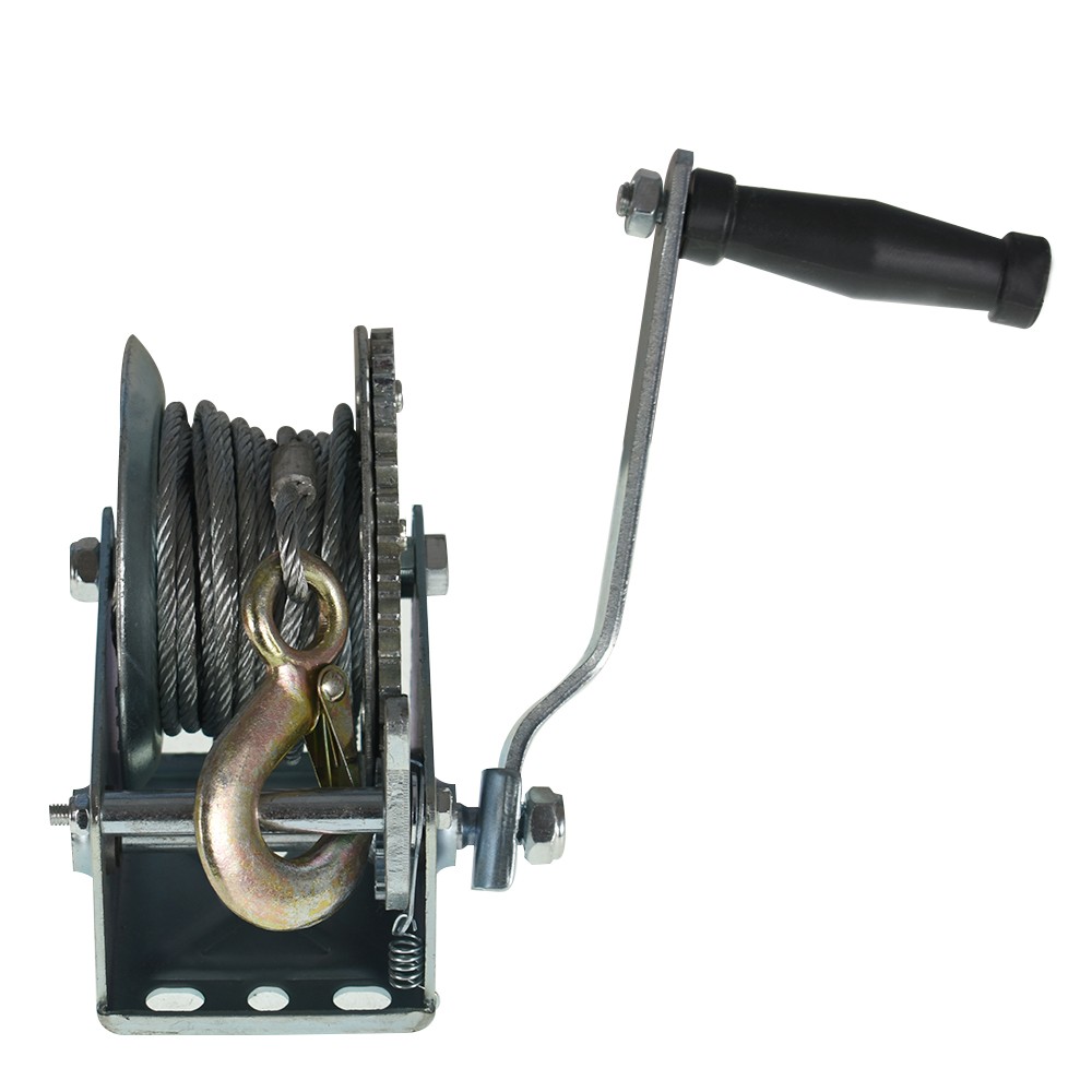 Adjustable Two-Way Hand Winch Boat Winch 1500 Lbs With 10m (32FT) Cable Winch