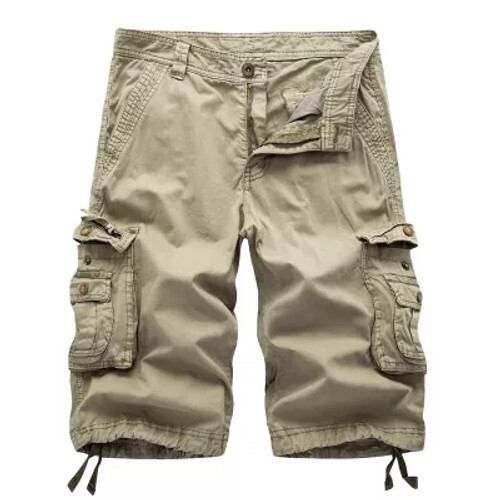 Men's Cargo Shorts Casual Solid Multi-Pocket, Color Options