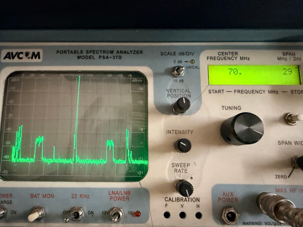 AVCOM PTR-37D With AV-SAC, ADAPTERS AND ORIGINAL MANUAL