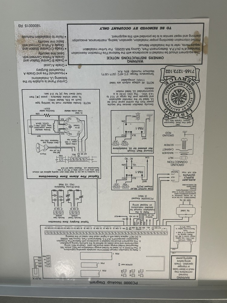 *DSC Digital Security System PC2550 Alarm Remote Control Box Board - As Is