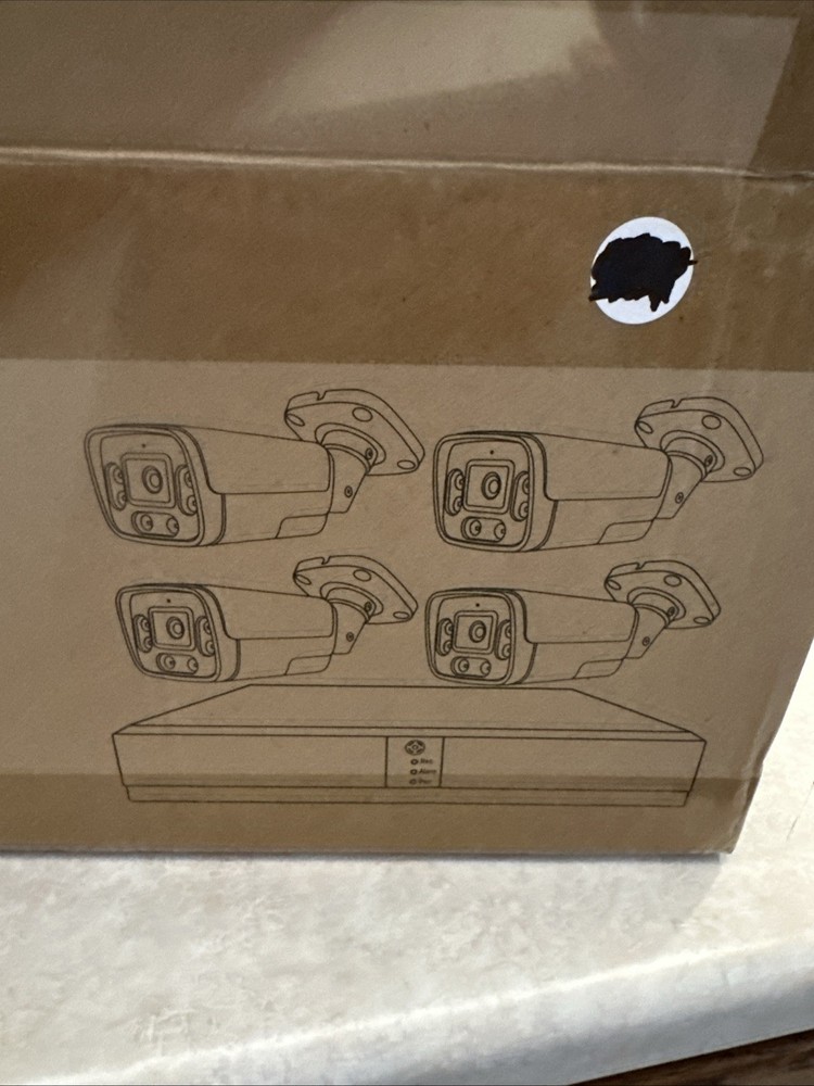 Anssippo 8 Ch 4 Camera Poe Kit System W/ 2tb Hd
