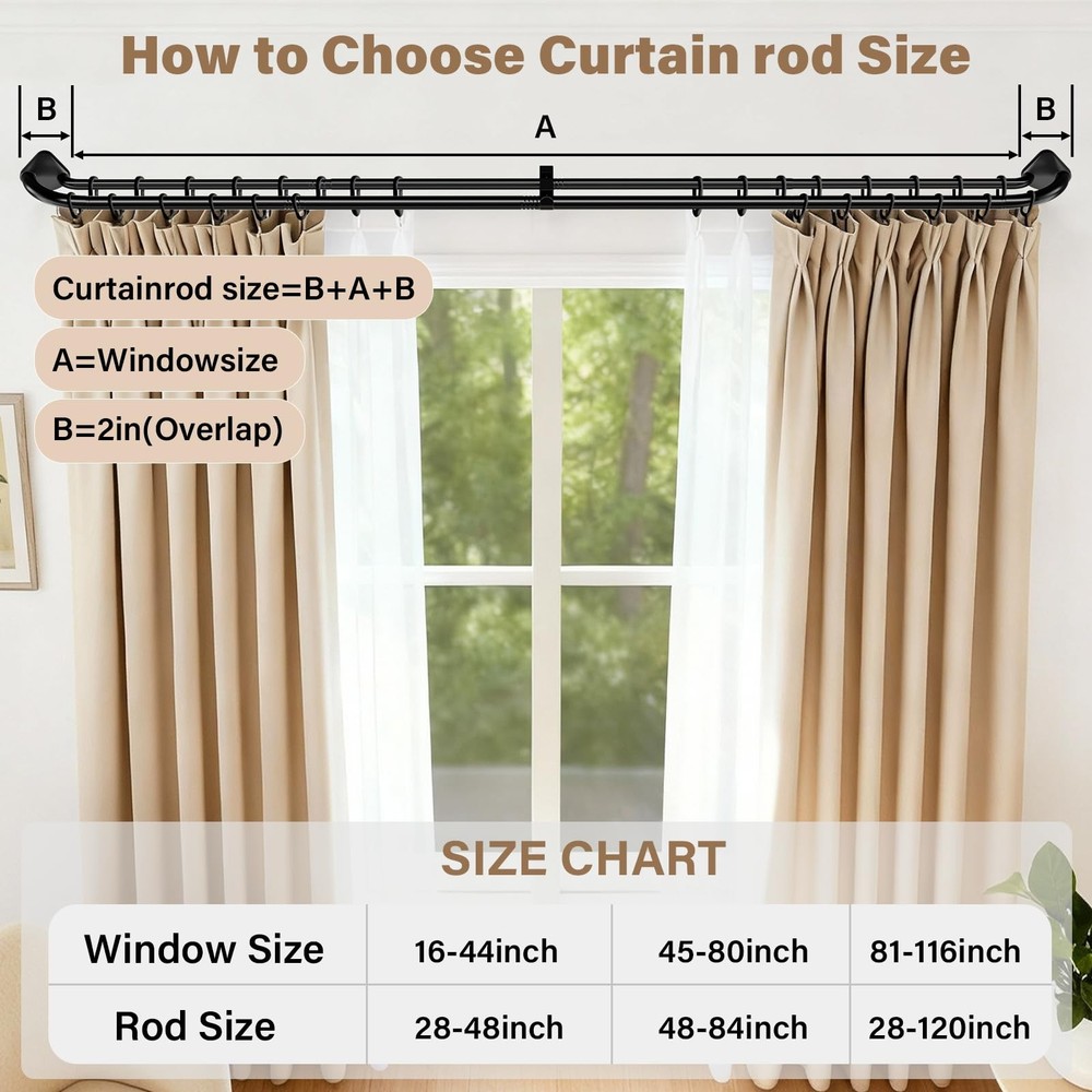 Double Curtain Rods