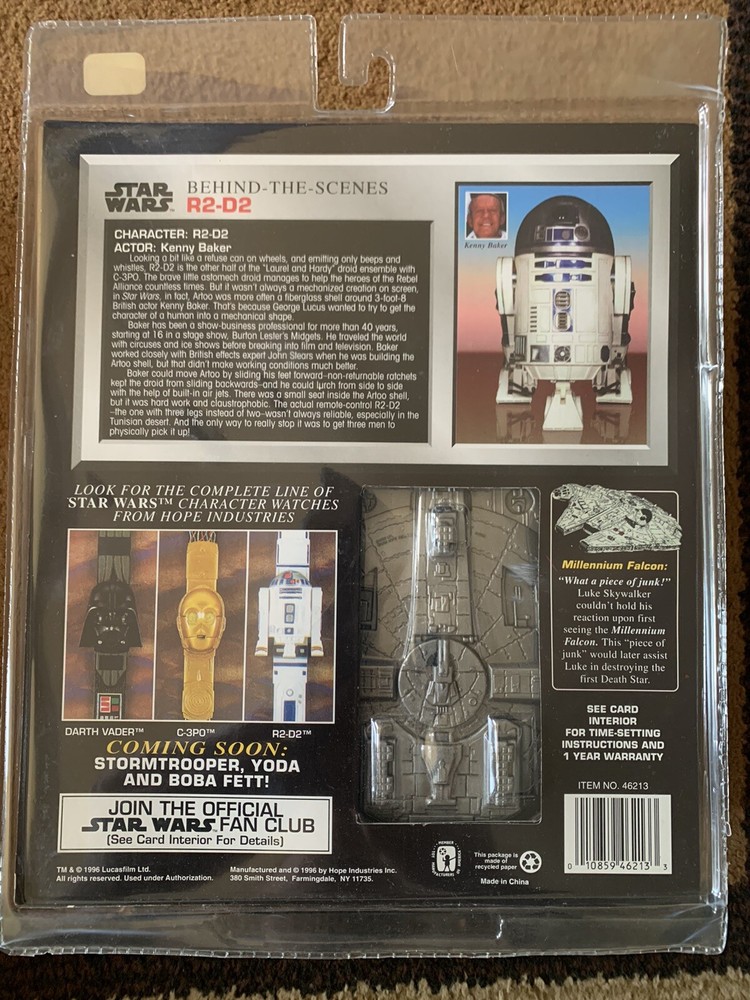 Millenium Watch Case with R2-D2 Watch, Star Wars Collector Timepiece. unopened.