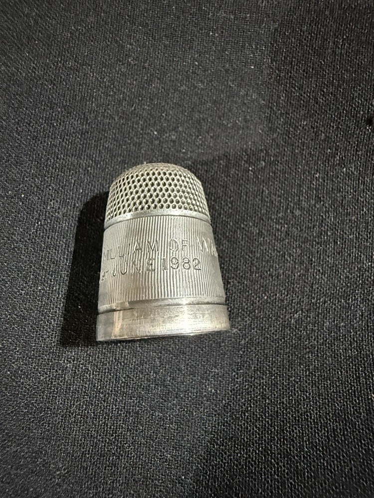 Prince William Silver Thimble