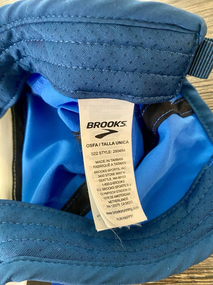 Brooks Unisex Base Hat Blue Running Lightweight Bluetiful Honeydo Indigo Rush