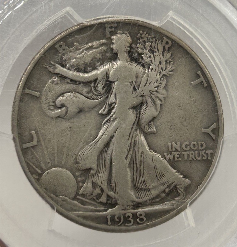 1938-D Walking Liberty Half Dollar PCGS VF20