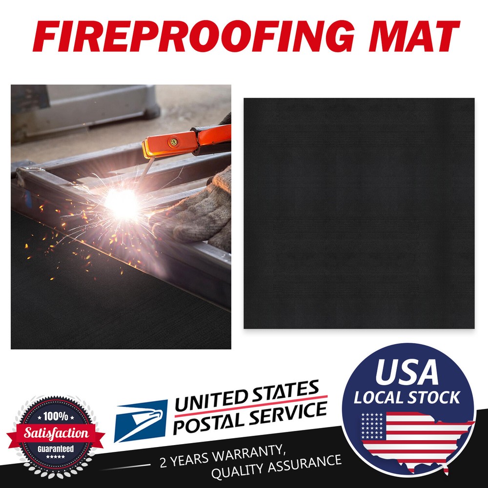Under Grill Mats Foldable Fireproof Deck Patio Protector Mat High-temperature Re