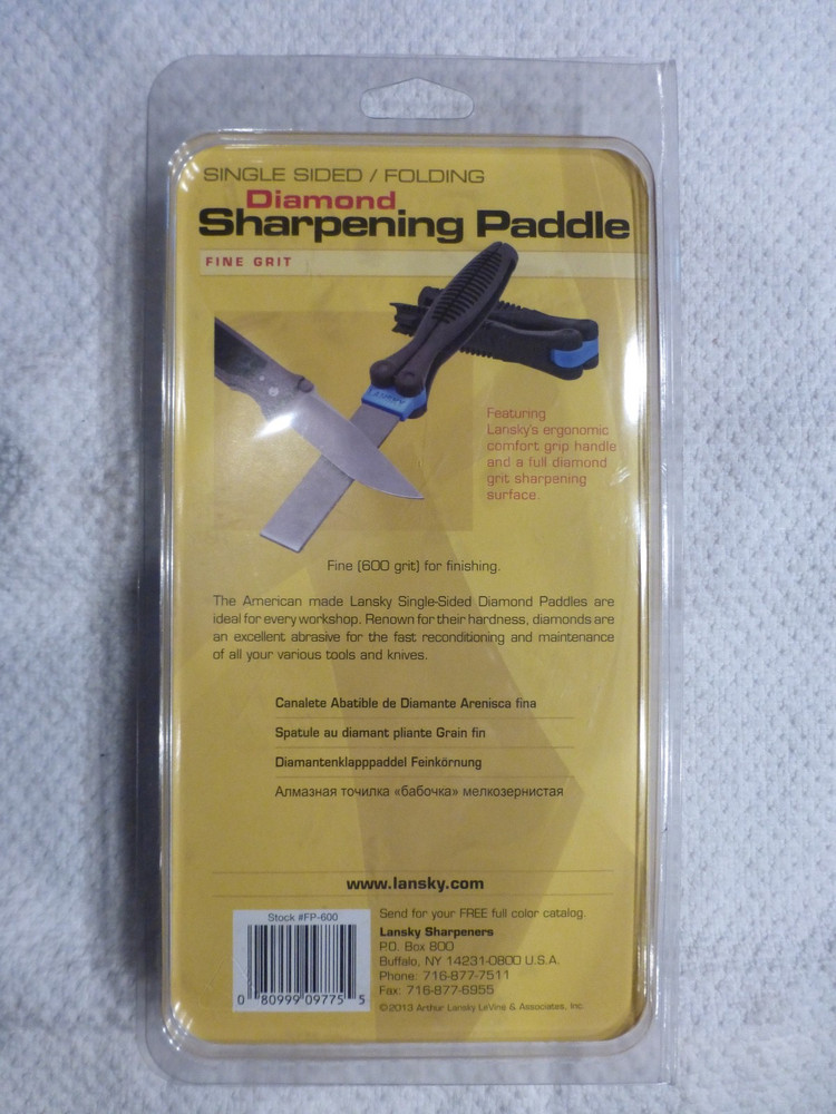 Lansky Single Sided/Folding Diamond Sharpening Paddle Fine Grit Model FP-600