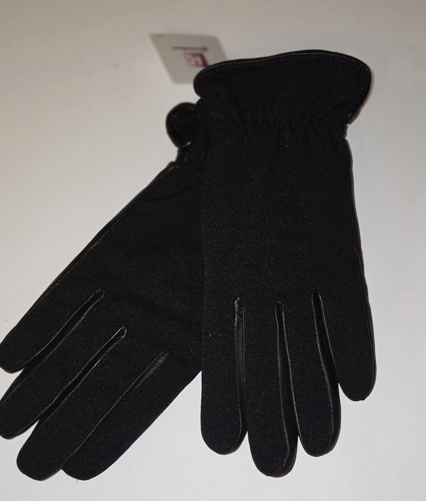Men's Grandoe Thinsulate Leather Palm, Side Vent, Black, Medium Gloves
