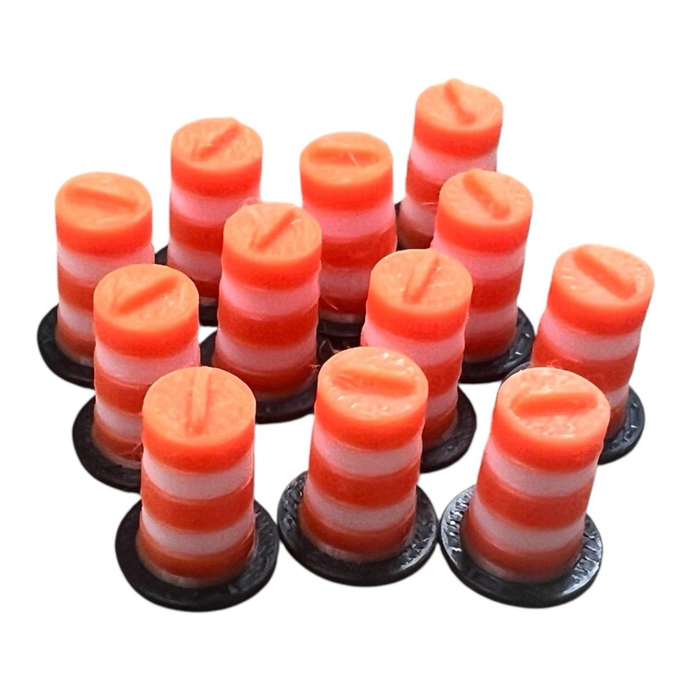 HO Scale Traffic Safety Drum Scale Model 1/87 12 Pack
