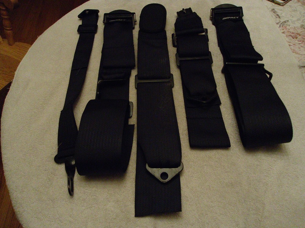 IMPACT RACING SEAT BELTS BLACK #1