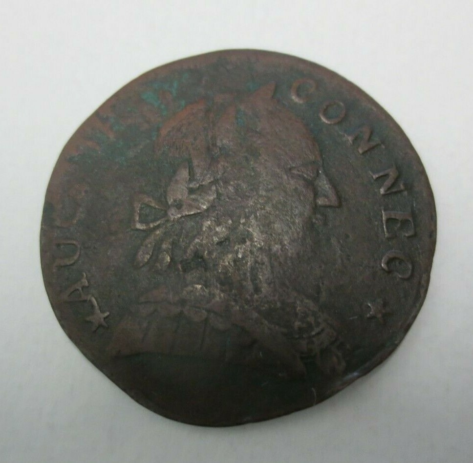 1788 MAILED BUST RIGHT CONNECTICUT COLONIAL (Nice Detail)