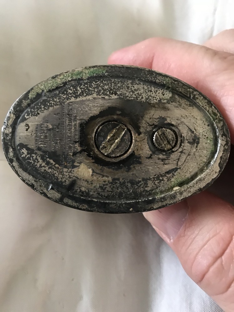 Vintage Antique Ronson "CROWN"  Silver Plate Table Cigarette Lighter