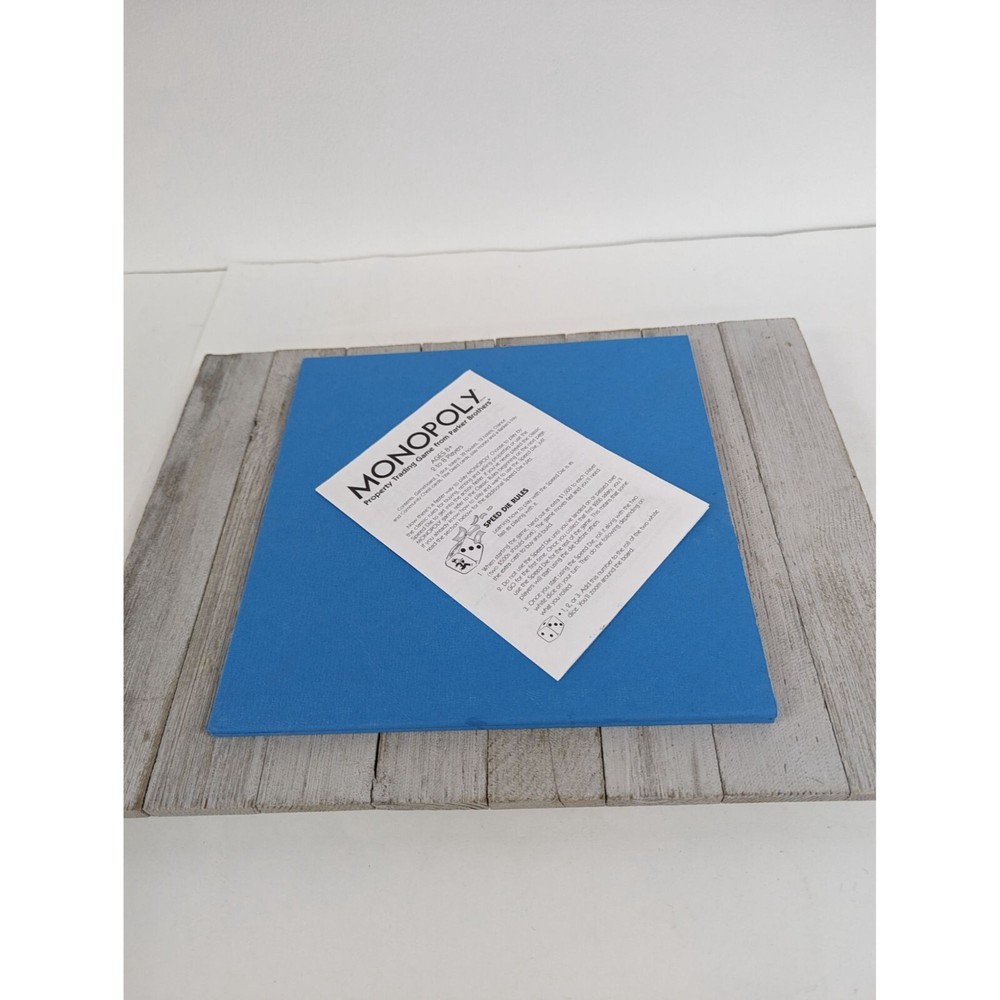 Vintage 2007 Monopoly Edition Game Replacement Board Instructions