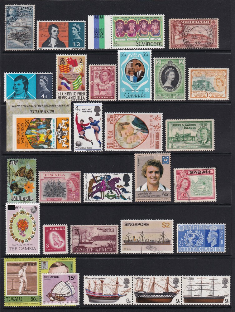 British Commonwealth mounted mint and used selection 64