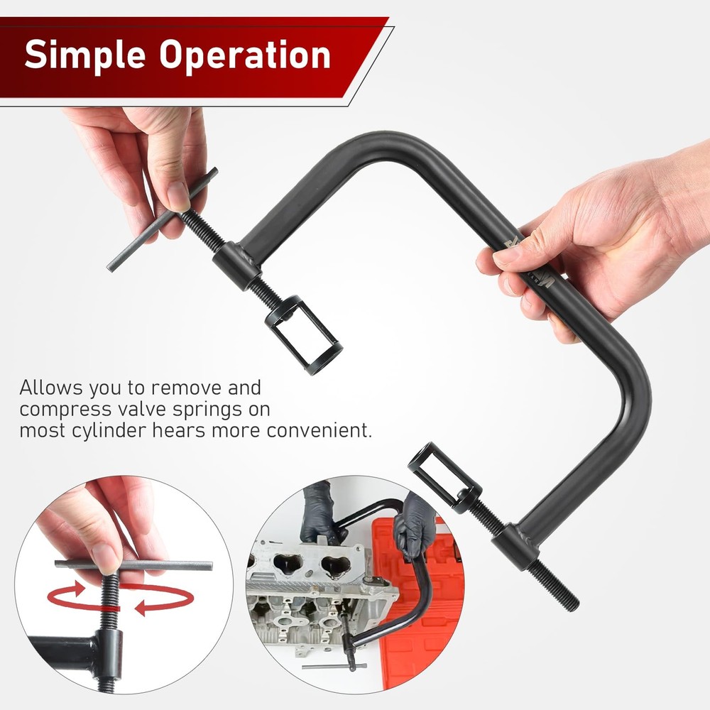 ATP Solid Valve Spring Compressor C Clamp Service Kit
