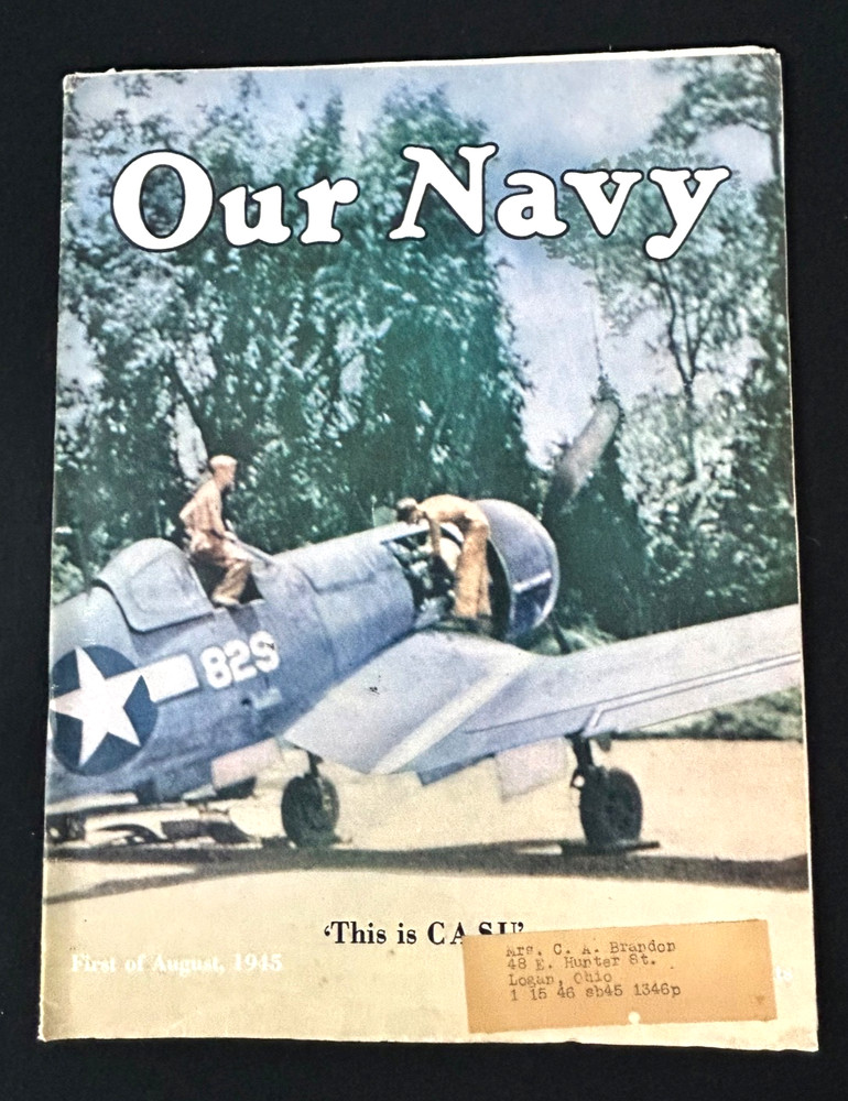 WWII 1945 "Our Navy" Magazine